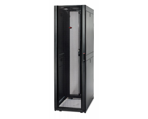 Шкаф серверный напольный APC NetShelter SX, IP20, 42U, 2000х600х1070 мм (ВхШхГ), дверь: перфорация, боковая панель: сплошная съемная, цвет: чёрный