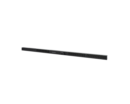 Блок силовых розеток CyberPower SW MBO, IEC 320 C13 х 21, IEC 60320 С19 х 3, вход IEC 60309, шнур 3 м, 1665х56х48 мм (ВхШхГ), 16А, RJ45, ЖК-дисплей, ч