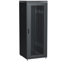 Шкаф серверный напольный ITK LINEA N, IP20, 42U, 2055х800х800 мм (ВхШхГ), дверь: перфорация, боковая панель: сплошная съемная, разборный, цвет: чёрный