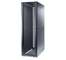 Шкаф серверный напольный APC NetShelter SX, IP20, 42U, 1991х600х1200 мм (ВхШхГ), дверь: перфорация, боковая панель: сплошная съемная, цвет: чёрный