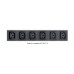 Блок розеток для 19" шкафов 16А Cabeus PDU-16-10S-10C13-B 10 розеток