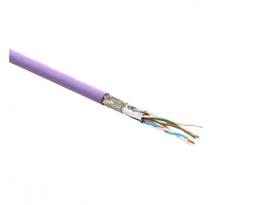 Кабель витая пара Hyperline SFTP4-C7-P26-IN-LSZH, LSZH (нг(A)-HF), S/FTP, кат. 7, проводник Ø 0,16мм, 500м, катушка, тип прокладки: внутри зданий, цве