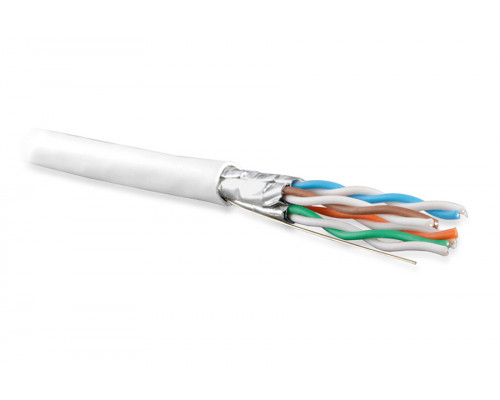 Кабель витая пара Hyperline UFTP4-C6A-S23-IN-PVC, PVC, U/FTP, кат. 6a, проводник Ø 0,57мм, 500м, тип прокладки: внутри зданий, цвет: белый