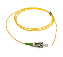 Пигтейл Hyperline, FC/APC (SM), OS2 9/125, 1м, зелёный хвостовик, цвет: жёлтый