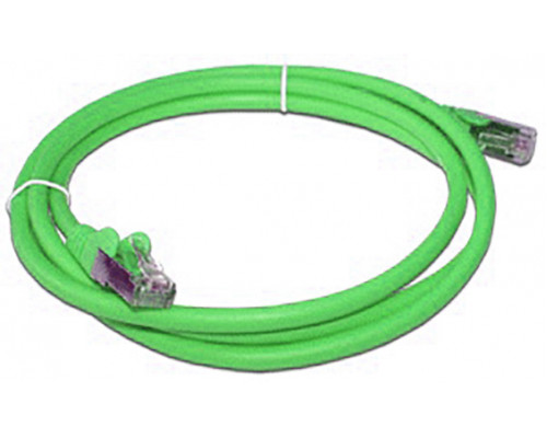 Шнур комм. Lanmaster, кат. 5е, экр., FTP, RJ45/RJ45, LSZH, 5м, зелёный