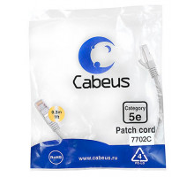 Патч-корд Cabeus PC-FTP-RJ45-Cat.5e-0.3m Кат.5е 0.3 м серый