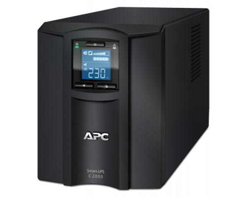 ИБП APC Smart-UPS C, 2000ВА, линейно-интерактивный, напольный, 170х440х216 (ШхГхВ), 230V,  однофазный, Ethernet, (SMC2000I)