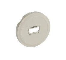 Лиц. панель розеточная Legrand Celiane, HDMI х 1, круглая, цвет: слоновая кость (LEG.066288)