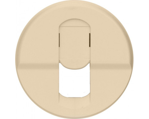 Лиц. панель розеточная Legrand Celiane ,RJ45, скругленная, цвет: слоновая кость (LEG.066235)