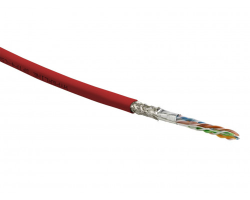 Кабель витая пара Hyperline SFUTP4-C5E-S24-IN-LSZH, LSZH (нг(A)-HF), SF/UTP, кат. 5е, проводник Ø 0,51мм, 305м, коробка, тип прокладки: внутри зданий,