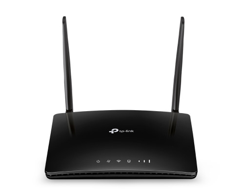 Маршрутизатор TP-Link, портов: 4, LAN: 4, WAN: 1, скорость мб/с: 300, антенн: 2, USB: Нет, 33,6х202х141 мм (ВхШхГ), цвет: чёрный, TL-MR150