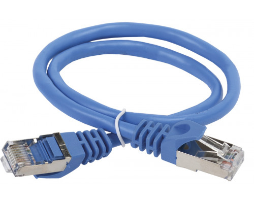 Шнур комм. ITK, кат. 5е, экр., FTP, RJ45/RJ45, PVC, 3м, синий