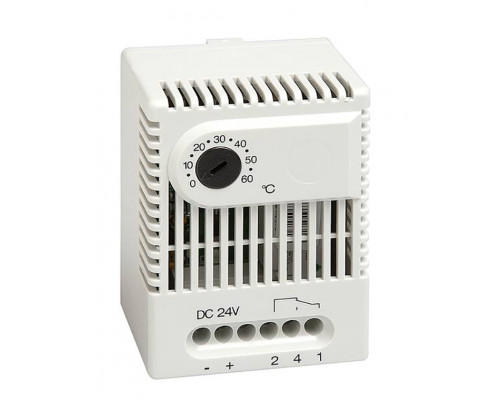 Термостат STEGO ET 011, 67х50х46 мм (ВхШхГ), на DIN-рейку, для вентиляторов, 230V, красный, электронный, 0 до +60 °C