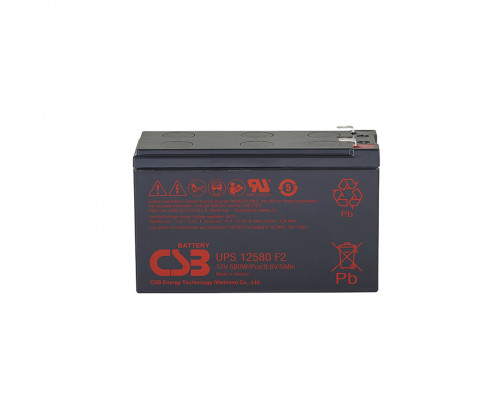 Аккумулятор для ИБП CSB Battery UPS, 94,3х64,8х150,9 мм (ВхШхГ),  необслуживаемый свинцово-кислотный,  12V/, (UPS12580)