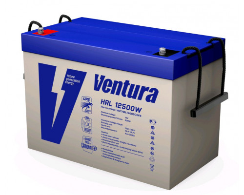 Аккумулятор для ИБП Ventura HRL, 210х169х306 мм (ВхШхГ),  необслуживаемый свинцово-кислотный,  12V/125 Ач, цвет: серый, (HRL 12500W)