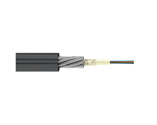 Кабель ВО Lanmaster GYXTA Tight Buffer,  12хОВ, OS2 G.652, PE, Ø 5мм, снаружи зданий в грунт, бронированный, цвет: чёрный