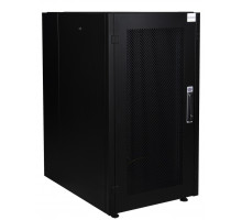 Шкаф серверный напольный Datarex, IP20, 22U, 1121х600х800 мм (ВхШхГ), дверь: перфорация, боковая панель: сплошная съемная, разборный, цвет: чёрный