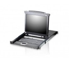 Переключатель KVM Aten, Altusen, портов: 8 х SPHD-18, 440х689,2х480 мм (ВхШхГ), USB, PS/2, цвет: чёрный