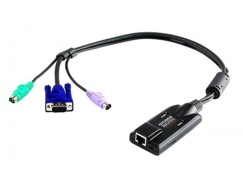 Переходник Aten, RJ45/Din6/HDB-15, 50 м, разрешение 1600х1200 пк., (KA7120-AX)