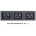 Блок розеток для 19" шкафов 16А Cabeus PDU-32-16S-8C19-B-T 12 розеток