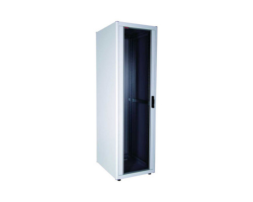 Шкаф телекоммуникационный напольный Lande EURObox, IP20, 22U, 1121х600х800 мм (ВхШхГ), дверь: стекло, боковая панель: сплошная съемная, разборный, цве