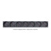 Блок розеток для 19" шкафов 16А Cabeus PDU-16-10S-10C13-B 10 розеток