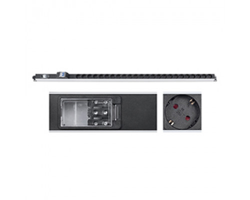 Блок розеток для 19" шкафов 16А Cabeus PDU-32-24S-B-T 12 розеток