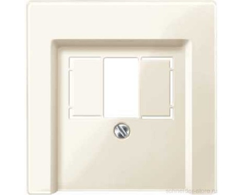 Лиц. панель розеточная Merten System M, 3х TAE/USB, плоская, внутренняя, цвет: бежевый (MTN296044)