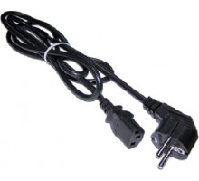 Шнур для блока питания Lanmaster, IEC 60320 С13, вилка Schuko, 2 м, 10А, цвет: чёрный