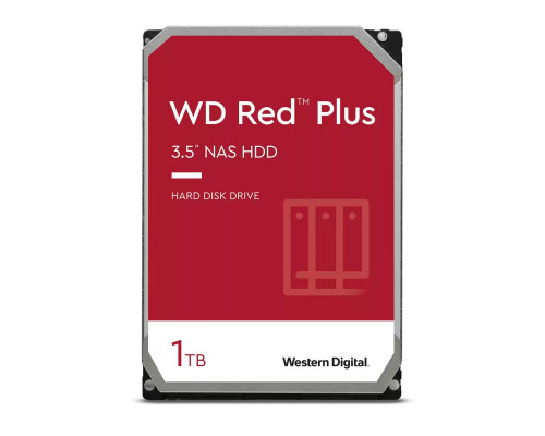 Жёсткий диск WD Red Plus, 1 ТБ, SATA, 5 400 rpm, WD10EFRX