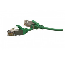 Шнур комм. Hyperline, кат. 6, экр., S/FTP, RJ45/RJ45, LSZH, AWG28 5м, зелёный