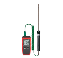 Термометр RGK, (CT-12+TR-10A с поверкой), с дисплеем, питание: батарейки, корпус: пластик, с зондом температуры воздуха TR-10A, (779876)