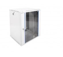 Шкаф телекоммуникационный настенный разборный ЭКОНОМ 15U (600 × 520) дверь стекло