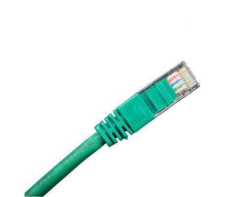 Шнур комм. BNH, кат. 5е, неэкр., U/UTP, RJ45/RJ45, LSZH, AWG24 1м, зелёный
