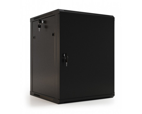 Шкаф телекоммуникационный настенный Hyperline TWB, 19", 27U, 1304х600х600 мм (ВхШхГ), дверь: металл, разборный, цвет: чёрный