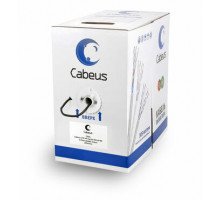 Витая пара UTP cat.5e Cabeus UTP-4P-Cat-5e-SOLID-BK 4 пары черная