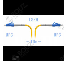 Патчкорд оптический LC/UPC, SM, Simplex 10 метров PVC 2мм