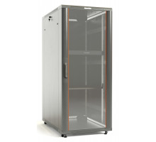 Шкаф телекоммуникационный напольный Hyperline TTB, IP20, 42U, 2055х800х450 мм (ВхШхГ), дверь: стекло, боковая панель: сплошная, разборный, цвет: серый