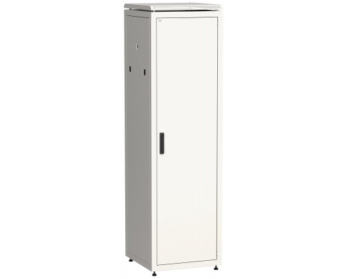 Шкаф телекоммуникационный напольный ITK LINEA N, IP20, 33U, 1650х600х600 мм (ВхШхГ), дверь: металл, боковая панель: сплошная съемная, разборный, цвет: