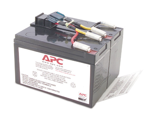 Аккумулятор для ИБП APC, 132х108х15 мм (ВхШхГ),  свинцово-кислотный с загущенным электролитом, 168 Ач, цвет: чёрный, (RBC48)