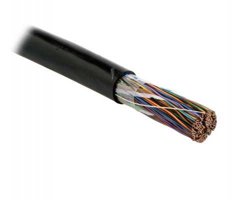 Кабель многопарный Hyperline, U/UTP, 100 пар., кат. 3, Ø 21,5мм, PE, снаружи зданий, цвет: чёрный