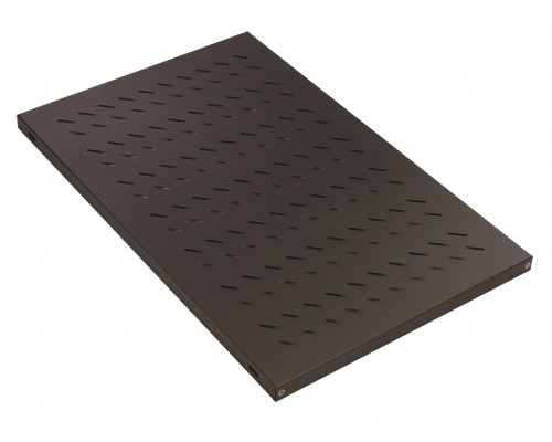 Полка Datarex, стационарная, 1U, 30х486х720 мм (ВхШхГ), для шкафов 1000 мм, с комплектом крепежа, цвет: чёрный