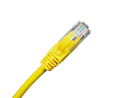 Шнур комм. BNH, кат. 5е, неэкр., U/UTP, RJ45/RJ45, LSZH, AWG24 3м, жёлтый