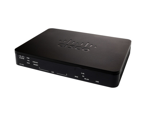 Маршрутизатор Cisco, Small Business, портов: 6, LAN: 4, WAN: 1, скорость мб/с: 600, USB: Да, 30х150х200 мм (ВхШхГ), цвет: чёрный, 1 порт RJ-45, RV160-
