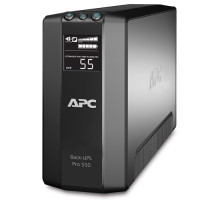 (Архив)ИБП APC Back-UPS Pro, 550ВА, линейно-интерактивные, напольный, 1 х АКБ: с акб, 91х310х190 (ШхГхВ), 230V,  однофазный, Ethernet, (BR550GI)