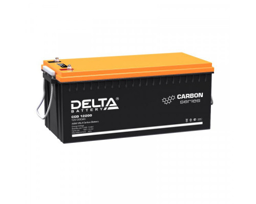 Аккумулятор Delta Battery CGD, 218х238х522 мм (ВхШхГ) 12V/200 Ач, цвет: чёрный, (CGD 12200)
