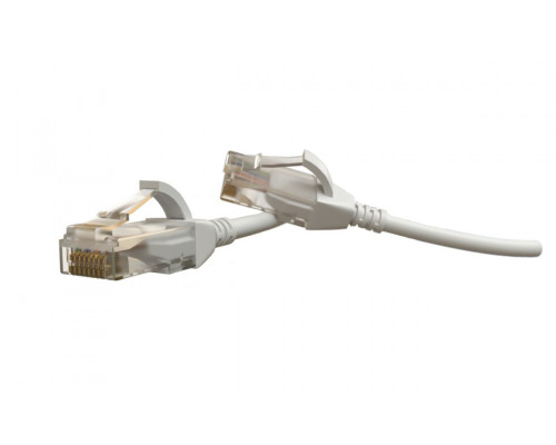 Шнур комм. Hyperline, кат. 6, неэкр., U/UTP, RJ45/RJ45, LSZH, AWG28 1.5м, белый