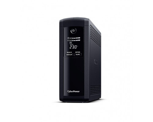 ИБП CyberPower Value Pro, 1600ВА, шнур 1.5 метра, линейно-интерактивный, напольный, 100х355х281 (ШхГхВ), 230V,  однофазный, (VP1600ELCD)