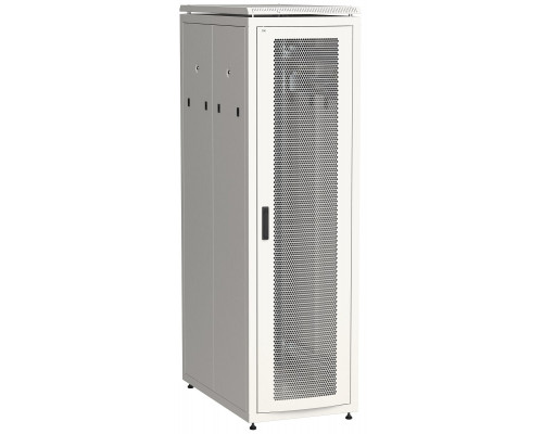 Шкаф серверный напольный ITK LINEA N, IP20, 33U, 1650х600х1000 мм (ВхШхГ), дверь: перфорация, боковая панель: сплошная съемная, разборный, цвет: серый