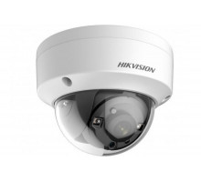 Сетевая IP видеокамера HIKVISION, купольная, улица, 1/3’, ИК-фильтр, цв: 0,005лк, фокус объе-ва: 6мм, цвет: белый, (DS-2CE56D8T-VPITE (6mm))